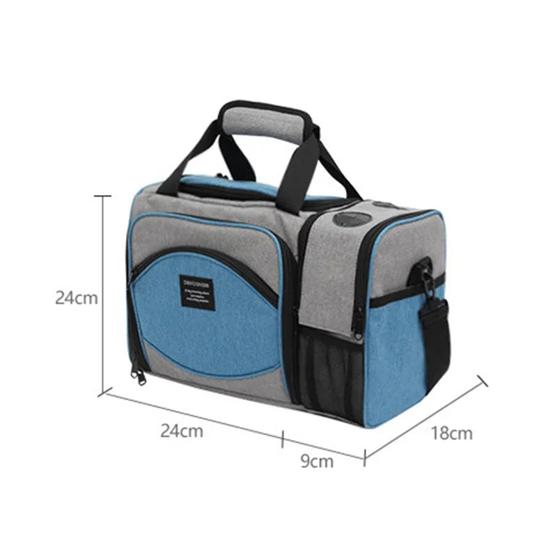 Insulated Lunch Bag Waterproof Large Thermal Food Container Adjustable Shoulder Strap Thickened Lunch Box for School Bag