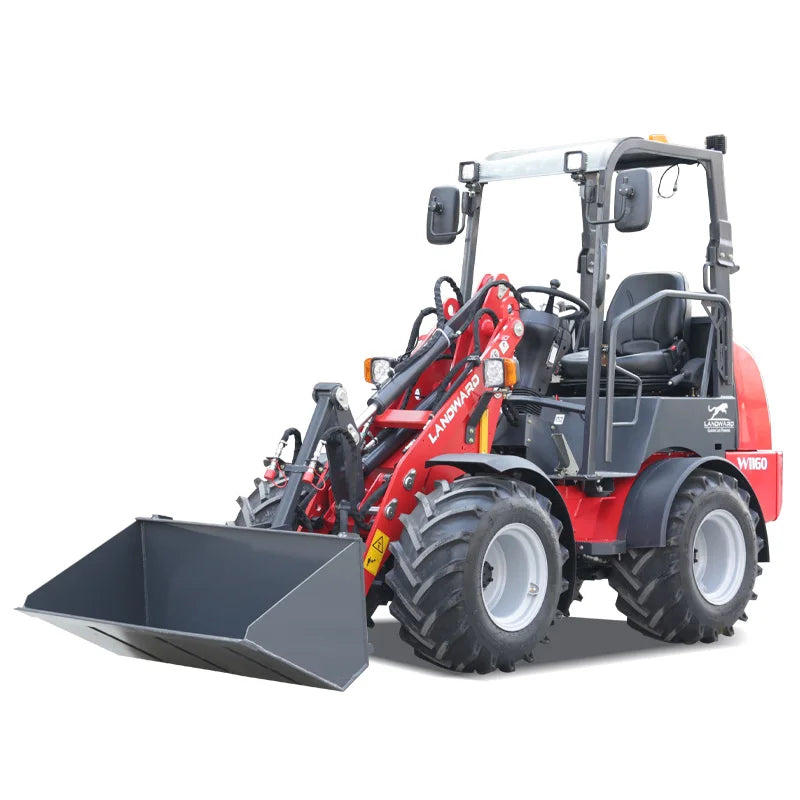 Europe Best-Selling Compact Loader W1160 Mini Loader LANDWARD Original Japanese Diesel Engine Wheel Diesel Loader Customization
