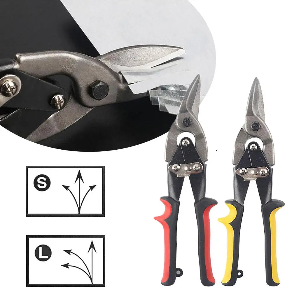 Aviation Scissor Tin Snips Metal Sheet Cutting Snip Cutter Multifunctional Straight Scissor Industrial Professional Hand Tool