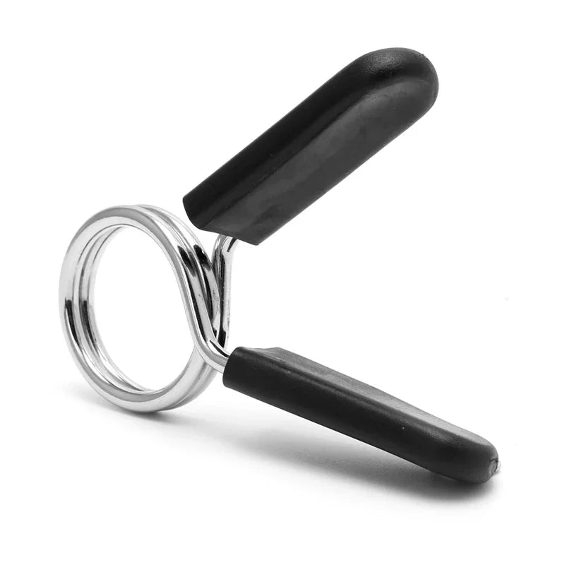 2 Piece 25/28/30 mm Barbell Clamp Spring Collar Clips Gym Weight Dumbbell Lock Standard Lifting Kit Barbell Lock