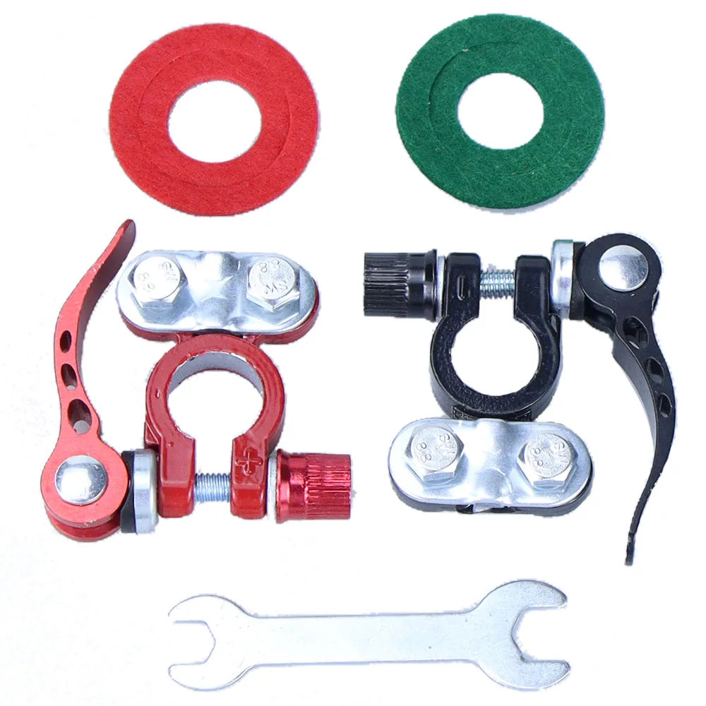 1Pair Battery Terminal Connectors Quick Release Disconnect Auto Cables Connectors Aluminum Alloy for Car Accessories