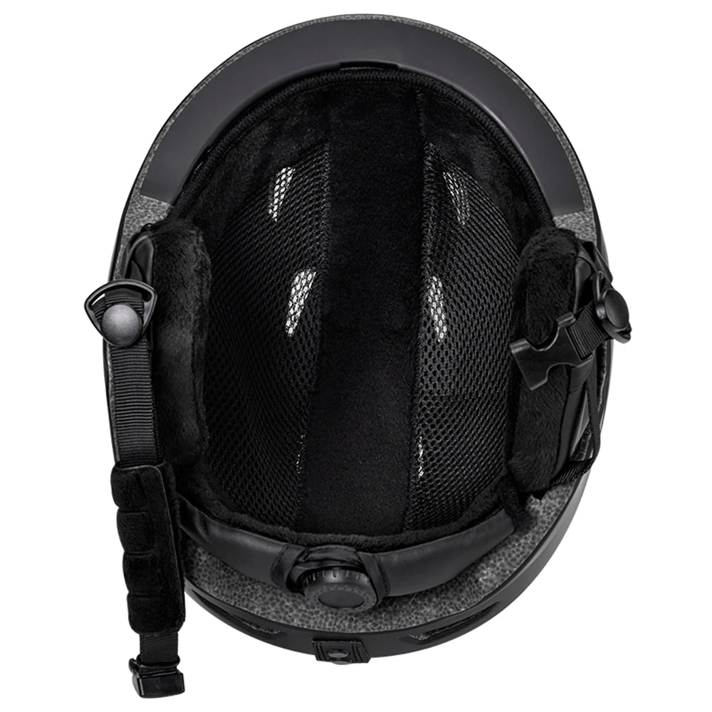 LIXADA Integrated Warm Ski Helmet Adjustable Lightweight Comfortable Snowboard Helmet for Winter Warmer Helmet