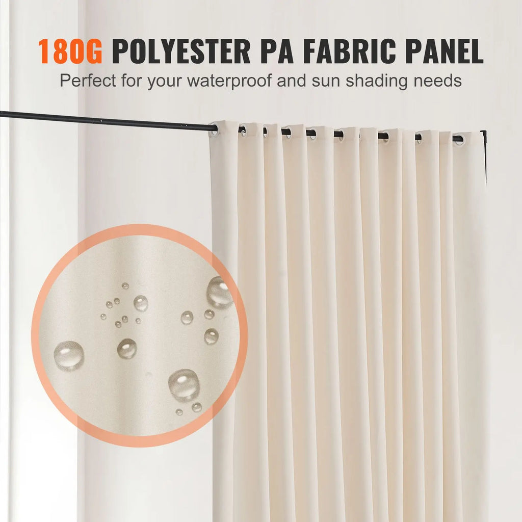Portable Freestanding Room Divider with Wheels Privacy Screen Curtain Divider Stand for Office or Hospital Use