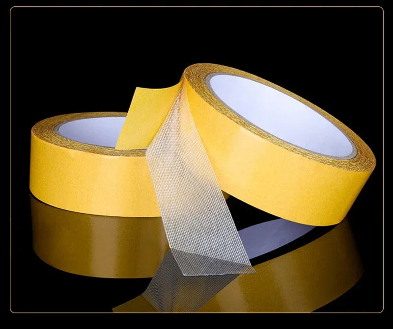 1Pc Super Thin Grid Double Sided Adhesive Tape Heavy Duty Waterproof Translucent Mesh Traceless Strong Fixing Adhesive Sticker