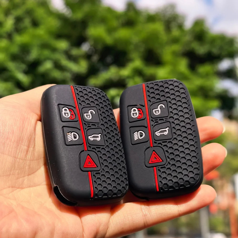 Car Remote Key Case Cover Shell for Land Rover Range Rover Sport Evoque Freelander Velar Discovery 4 Jaguar XE XJ XF Guitar