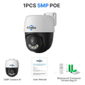 Hiseeu 5MP 4K 8MP POE PTZ IP Camera Night Vision Waterproof Security Video IP Camara Onvif Security CCTV Camera H.265
