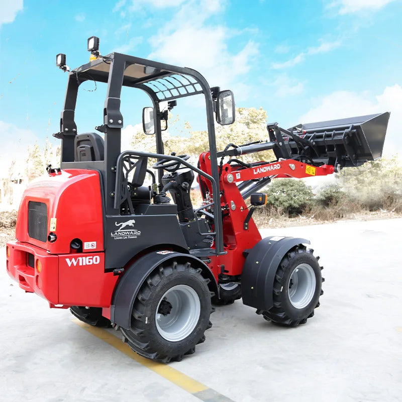Diesel Loader W1160 Customized Mini Loader Euro 5 DIESEL Engine Agriculture EPA 4WD Front End Loader 2.4 Tons LANDWARD Factory