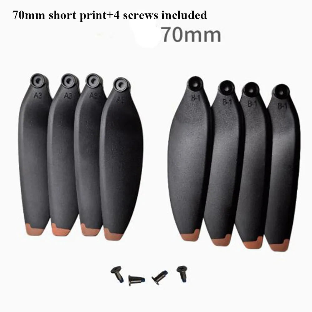 Universal Folding Propeller Blades Plastic 64mm/70mm Remote Control Drone Parts Black Quadcopter Spare Blade