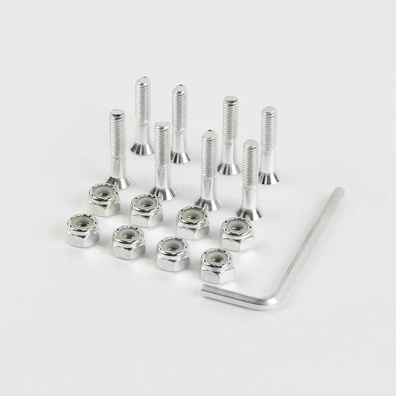 Skateboard Trucks Screws M5x25/29/32/38/44/50mm Mounting Bolts Anti-rust Durable Bridge Nails Nuts Skateboard Truck Wheel Repair