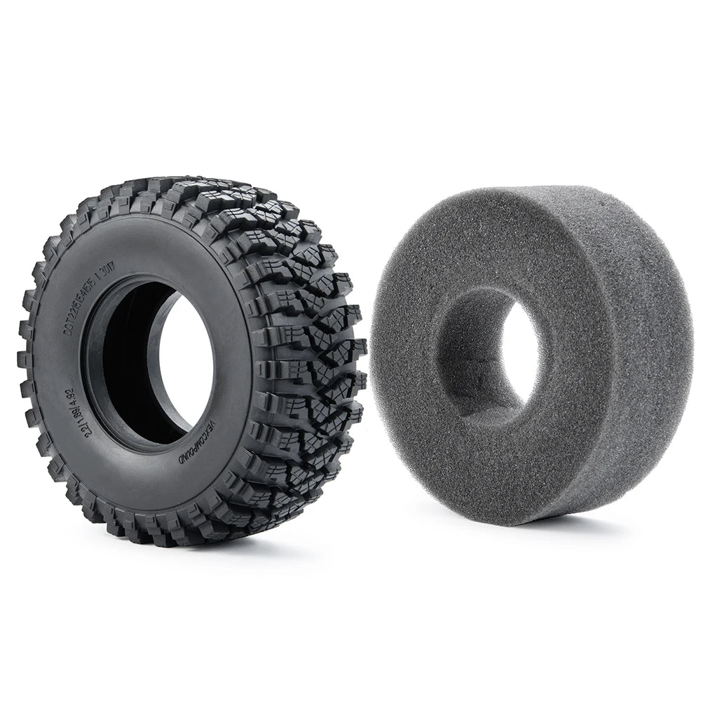 AXSPEED 4PCS Rubber Tyres 120/125/137/150mm for 1.9 2.2 Wheel Tires Axial SCX10 Wraith D90 D110 TRX4 TRX6 1/10 RC Crawler Car