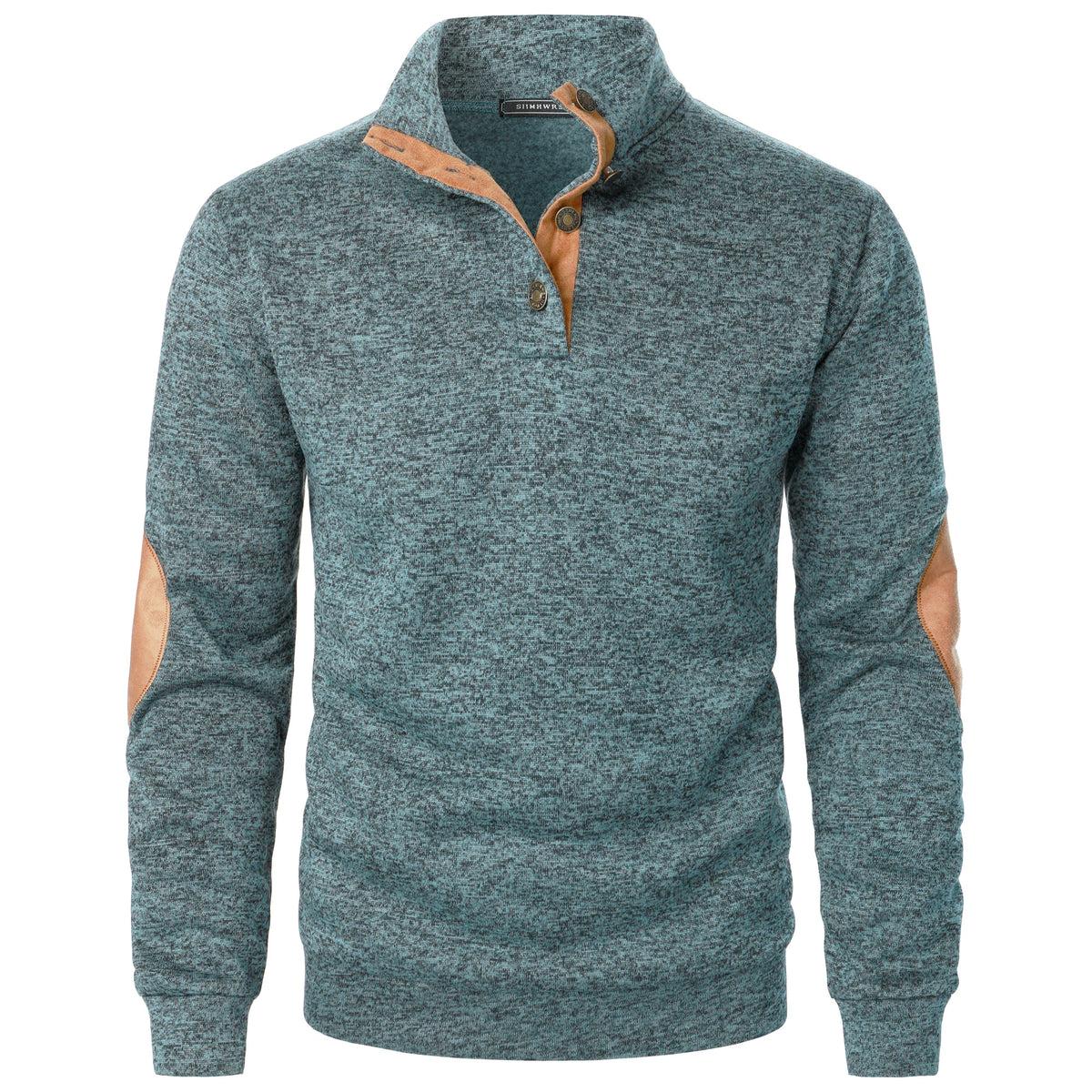 Autumn and winter men's stand collar long sleeve casual knitted sweater top