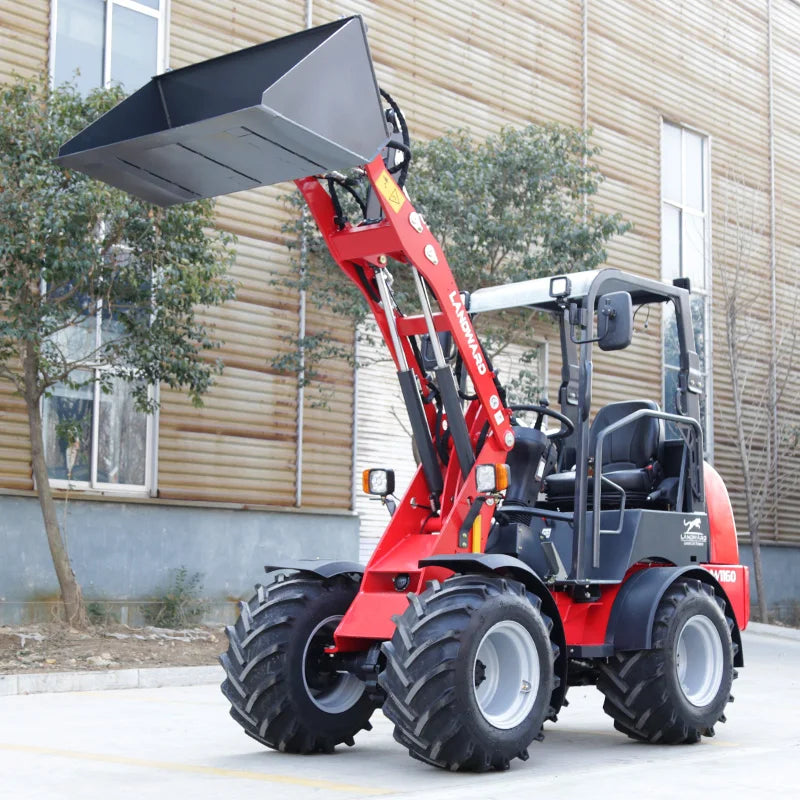 Diesel Loader W1160 Customized Mini Loader Euro 5 DIESEL Engine Agriculture EPA 4WD Front End Loader 2.4 Tons LANDWARD Factory