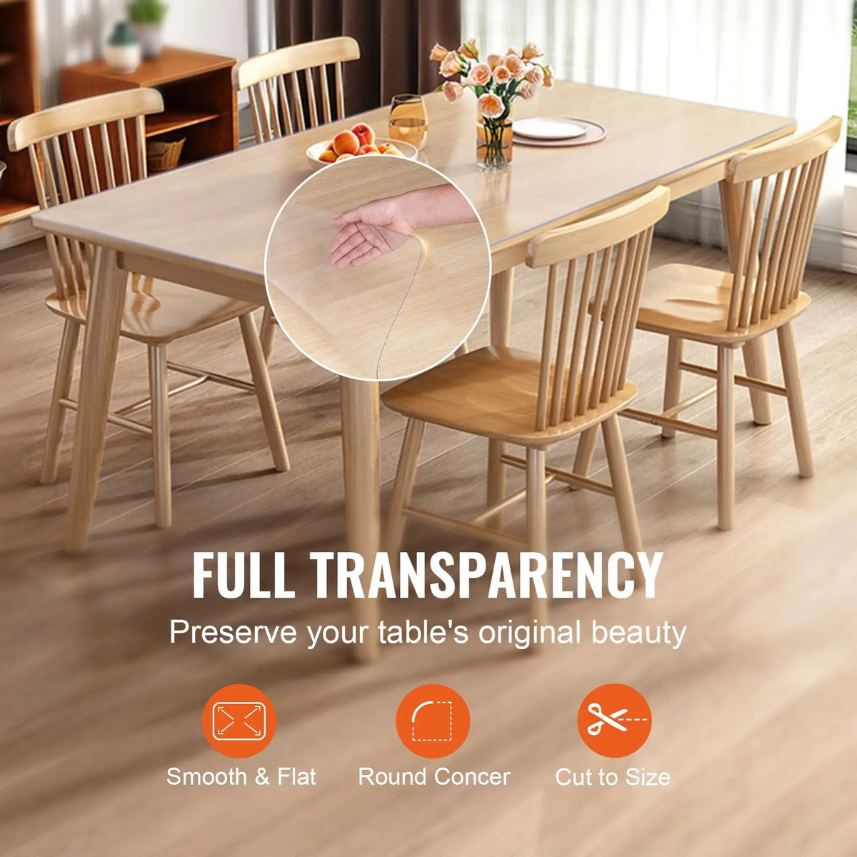 "Rectangle PVC Plastic Tablecloth 1.5mm Thick Waterproof Cover 18" X 36" for Desktop Protection"