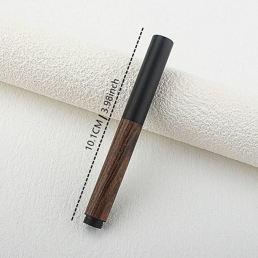 Exquisitely Designed Portable Pocket Vintage Mini Lipstick Pen Brass Solid Wood Materials Stationery Gifts Office Supplies