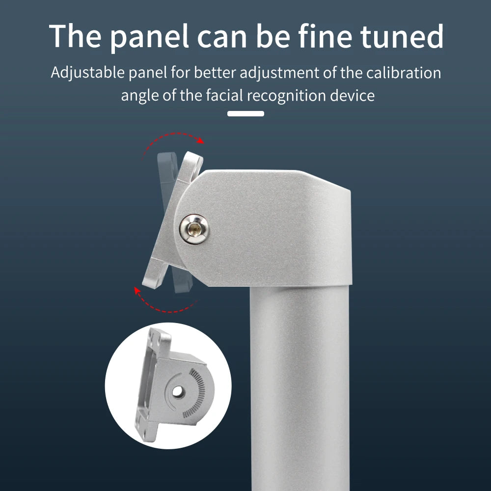 AI0702/AI0703 Aluminum Alloy Universal Holder Base Bracket for Face Recognition Machine Turnstile Adjust Extendable Bracket
