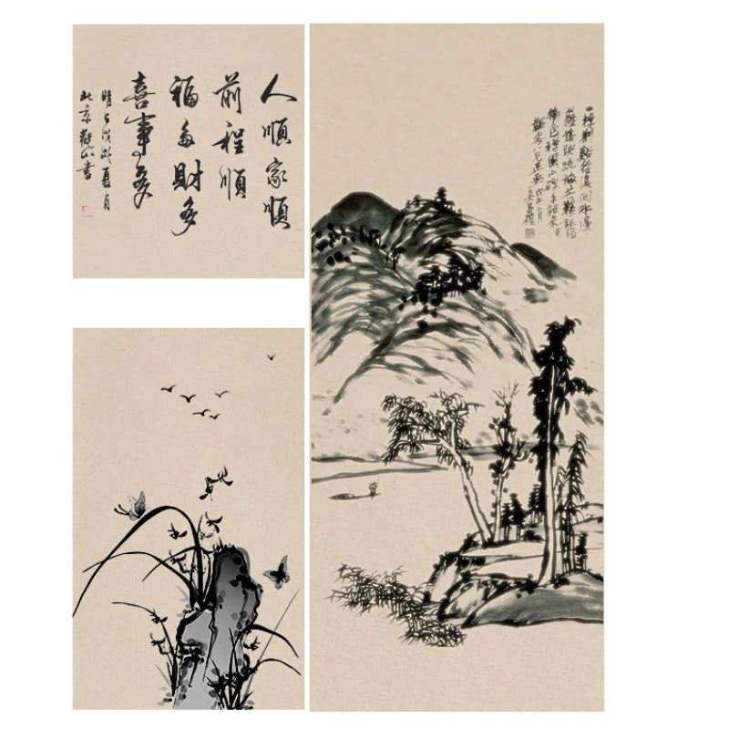 Chinese Mulberry Paper Chinese Ming Qing Dynasty Ancient Paper Handmade Calligraphy Painting Vintage Rice Papier Rijstpapier