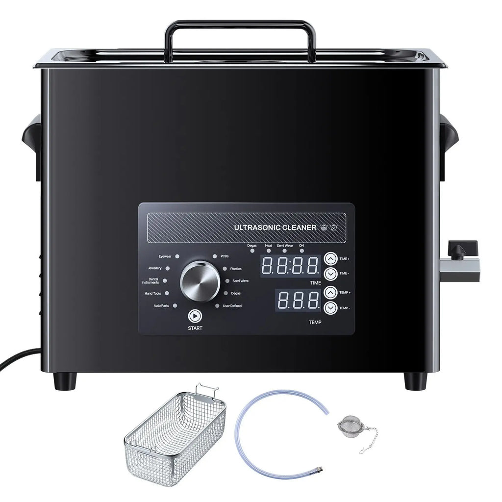 "6L Digital Ultrasonic Cleaner with Stainless Steel Basket for Cars"