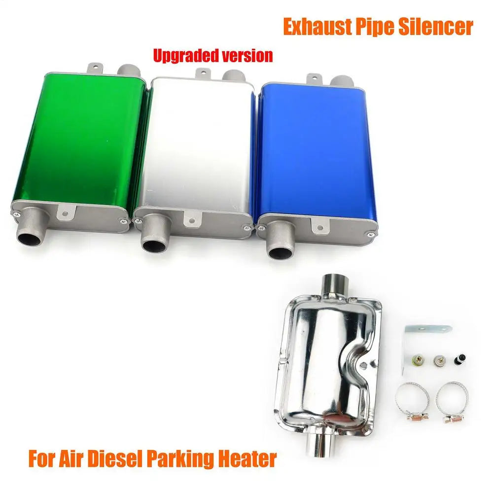 Car Parking Heater Generator Muffler 24mm Aluminum Alloy Exhaust Muffler Heater Exhaust Muffler Silencer Pipe