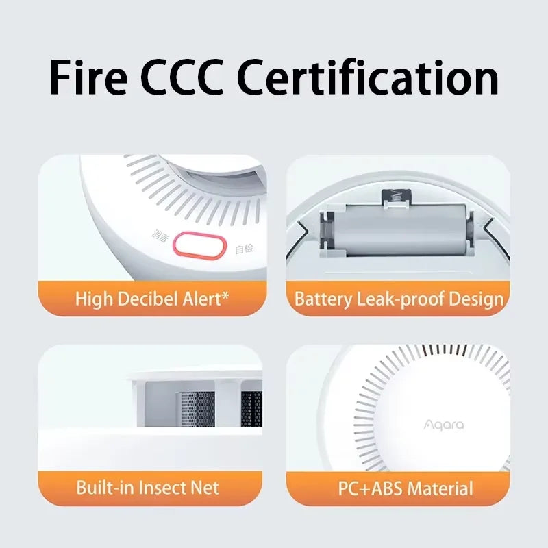 Aqara Smart Natural Gas Smoke Detector ZigBee Gas Leak Alarm Intelligent Linkage Smart Home Security For Mi Home Homekit APP