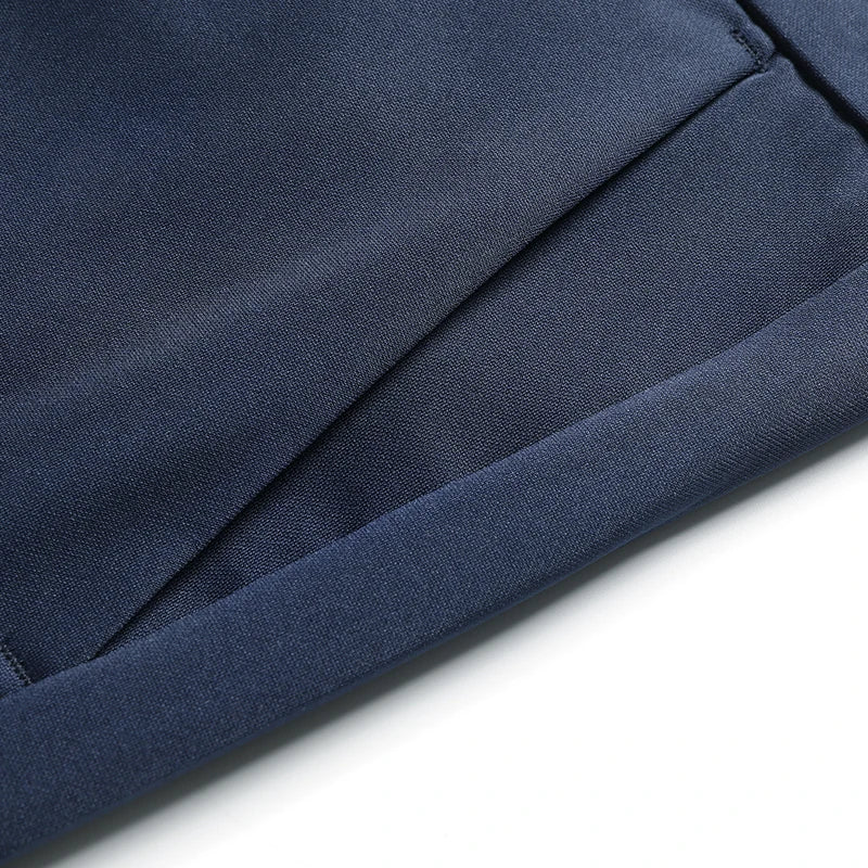 2026 Men's Spring Summer Autumn  Pants Straight Stretch Casual No Trace No Ironing Fabric Silky Cool Feeling Trousers 29-42