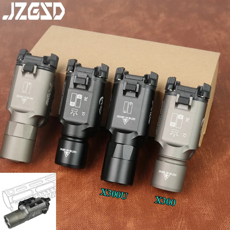 Tactical Gear SF X300U X300 Hanging Flashlight for Gloc G17 G19 Airsoft Hunting Scout Light Fit 20MM Rail Pistol Light