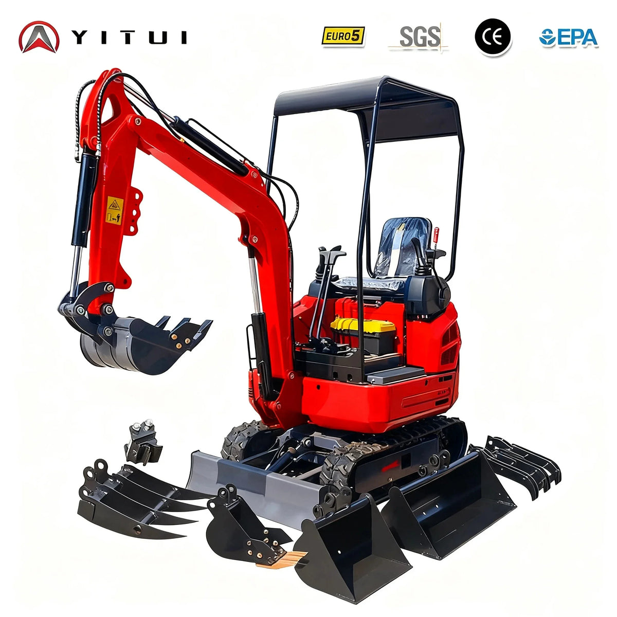 The Latest Fast Delivery Euro 5 Mini Excavator 2.0 Tons Kubota Engine Excavator Manufacturer Customized Mini Excavator