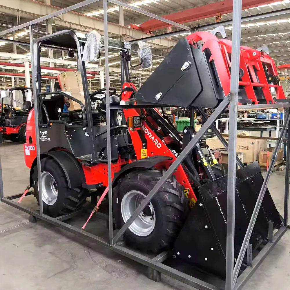 Europe Best-Selling Compact Loader W1160 Mini Loader LANDWARD Original Japanese Diesel Engine Wheel Diesel Loader Customization