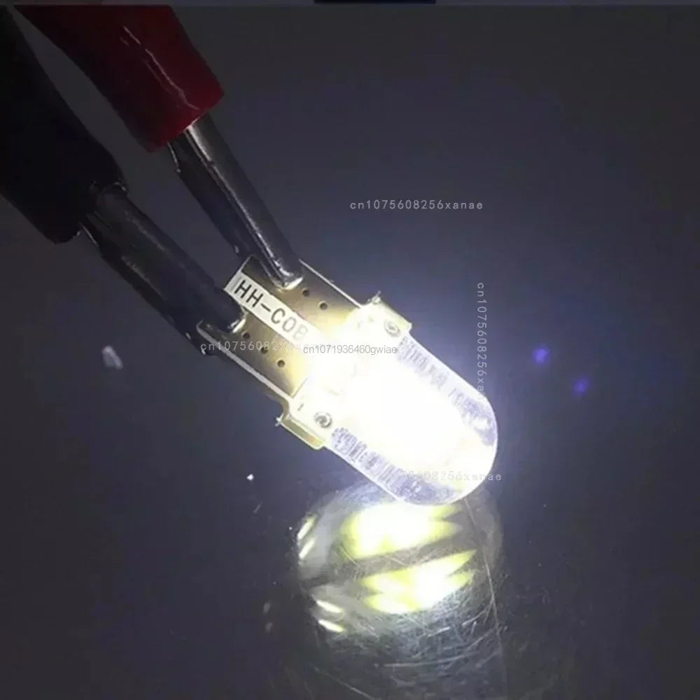 10pcs Car Interior Lamps T10 194 168 W5W COB 4 SMD LED CANBUS Silica Bright White Clearance License Light Bulbs Car Lights