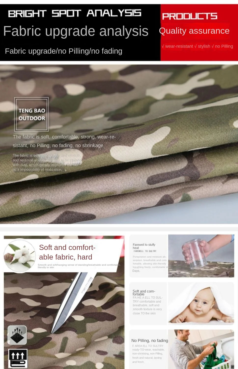 New Product Ruins Camouflage Overalls Suit Male Spring And Autumn Wear-resistant Dirt-resistant Tear-resistant Construction Site