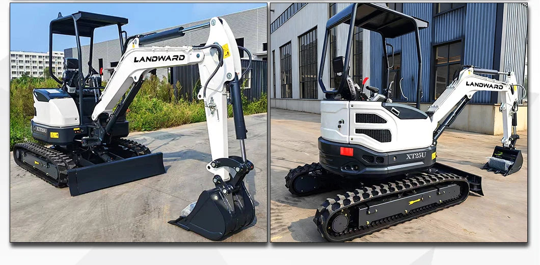 New 2.5 Ton Mini Excavator Agriculture Excavators XT25U Optional Diesel Engine Customize Euro 5 Hydraulic Crawler Mini Excavator
