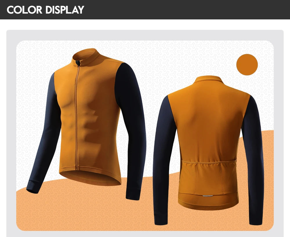 ZRSE Cycling Jersey Maillot Winter Windproof Bike Clothing Cycling Long Sleeve Windbreaker Waterproof MTB Bicycle Fleece Warm