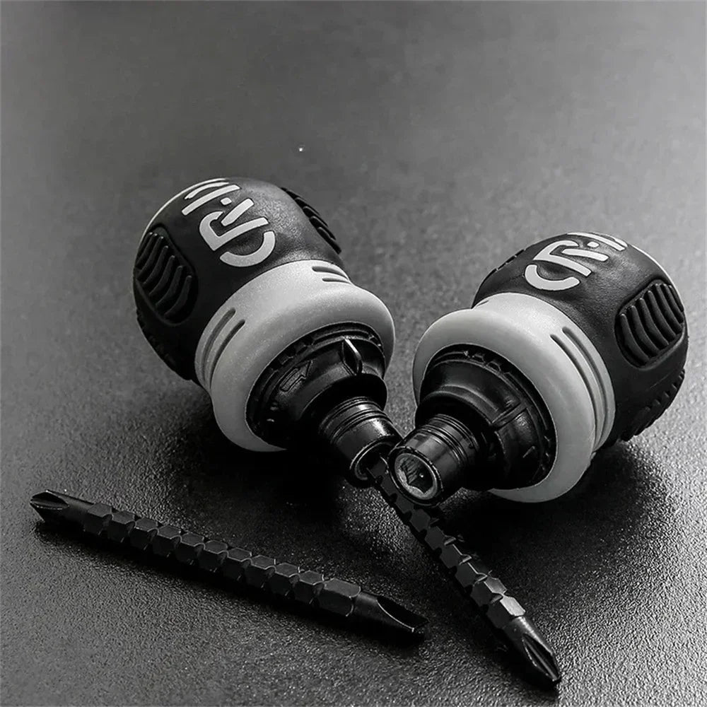 Multifunctional Triangular Plum Blossom Cross Inner Screwdriver Ratchet Screwdriver Set Short Shaped Radish Head High Hardness