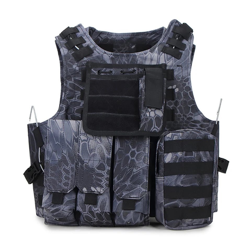FX Camouflage Hunting Military Tactical Vest, Wargame Body Molle Armor, CS SWAT Team, Outdoor Jungle Equipment
