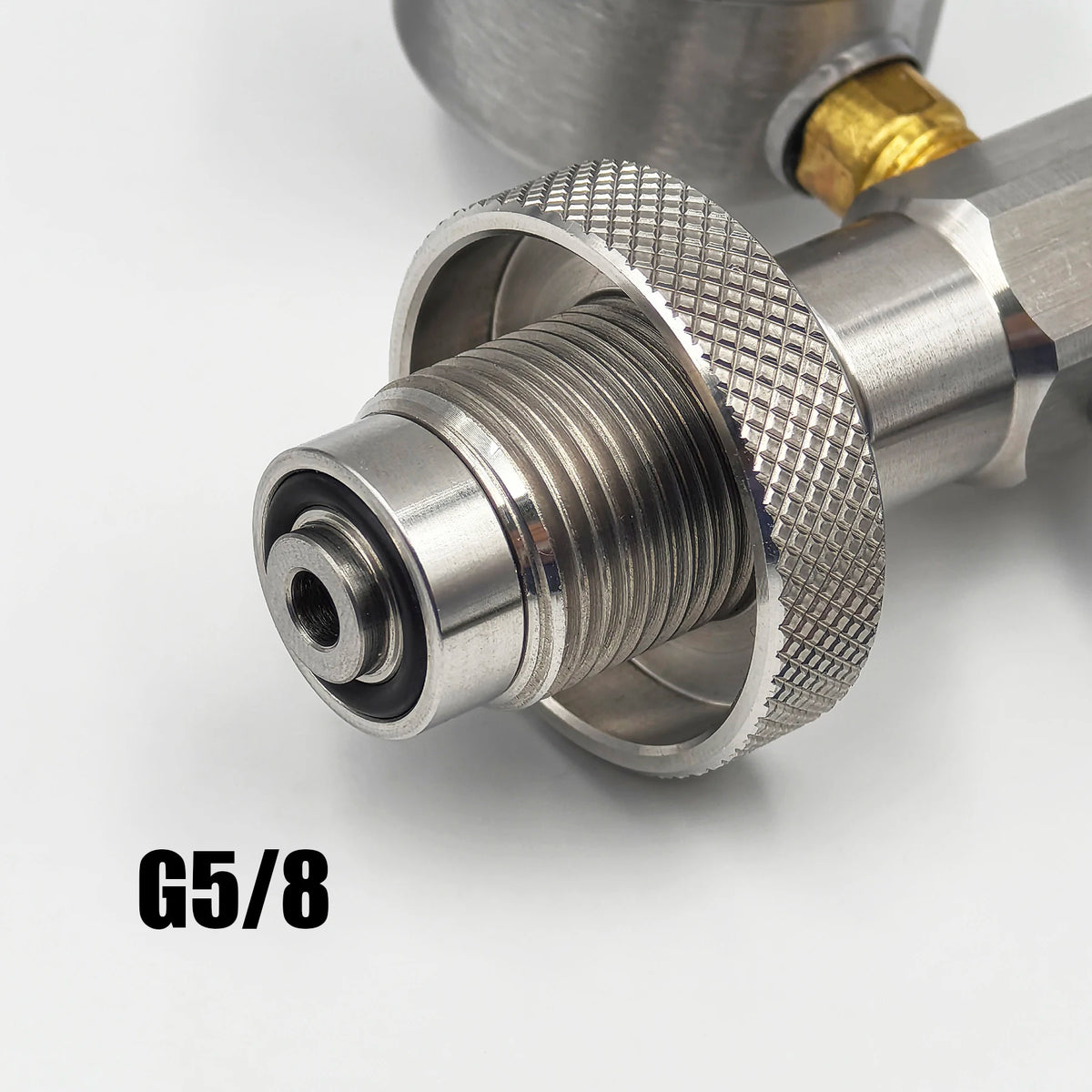 HPA 4500psi/300bar Air Diving DIN G5/8 Connect Fill Station Filling Charging Adaptor Valve Stainless Steel with Hose