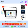 Junsun AI 4G LTE Wireless CarPlay Android Auto Car Radio For VW Volkswagen Golf 7 2013 2014 2015-2017 GPS Navi BT DSP RDS FM