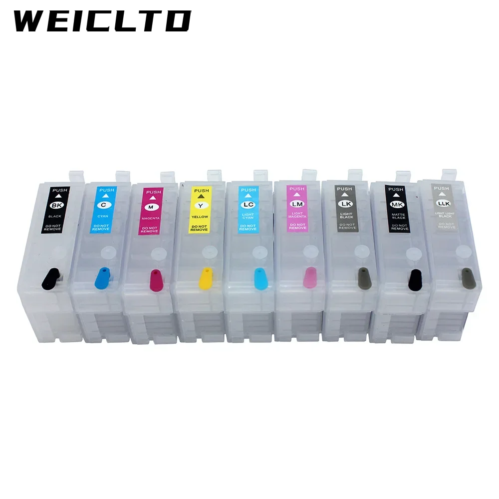 9PC/Set 30ML R3000 T1571 Refill Ink Cartridge with ARC Chip for Epson T1571-T1579 Stylus Photo R3000 Printer