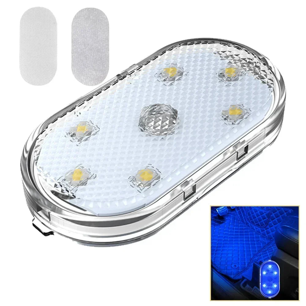 Touch Light Hand Car Roof Magic stickers Lamp Indoor Car Lighting Night Reading Light Reading Lamp Car Interior Lights