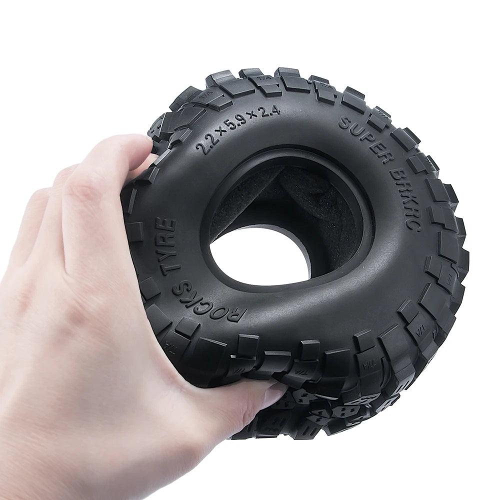 AXSPEED 4PCS Rubber Tyres 120/125/137/150mm for 1.9 2.2 Wheel Tires Axial SCX10 Wraith D90 D110 TRX4 TRX6 1/10 RC Crawler Car