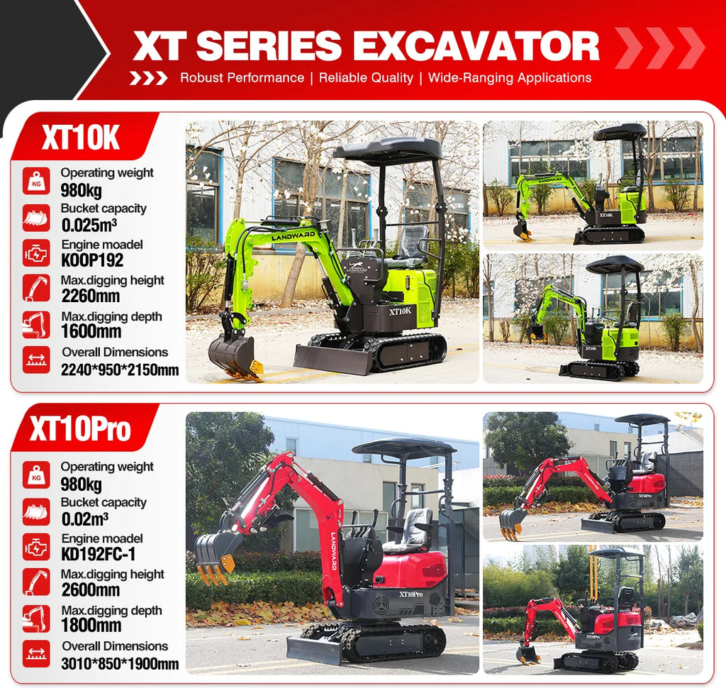 New 2.5 Ton Mini Excavator Agriculture Excavators XT25U Optional Diesel Engine Customize Euro 5 Hydraulic Crawler Mini Excavator