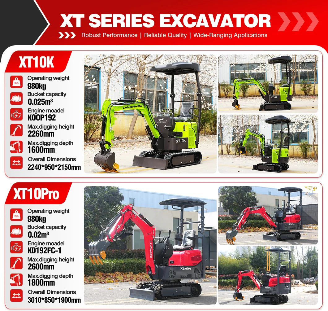 New 2.5 Ton Mini Excavator Agriculture Excavators XT25U Optional Diesel Engine Customize Euro 5 Hydraulic Crawler Mini Excavator