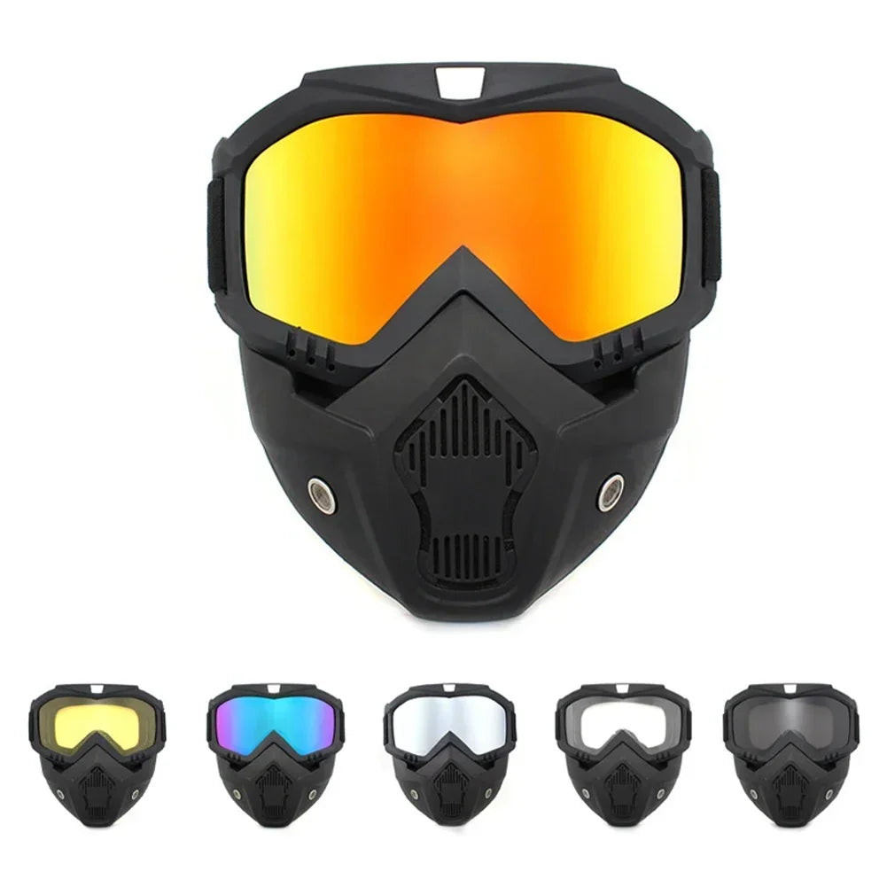 Goggles Full Face Hd Transparent Fog-proof Sand-proof Electric Welding Protective Glasses Versatile Breath-proof Windproof Mask