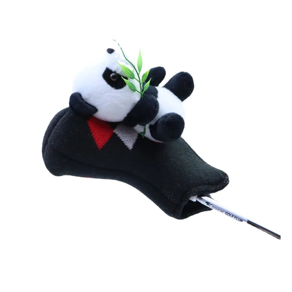 2025 Golf Headcover for Driver Fairway #3#5 460cc Wood Cover Panda Style CUTE GIFT Noverty for Golfer Lady Men