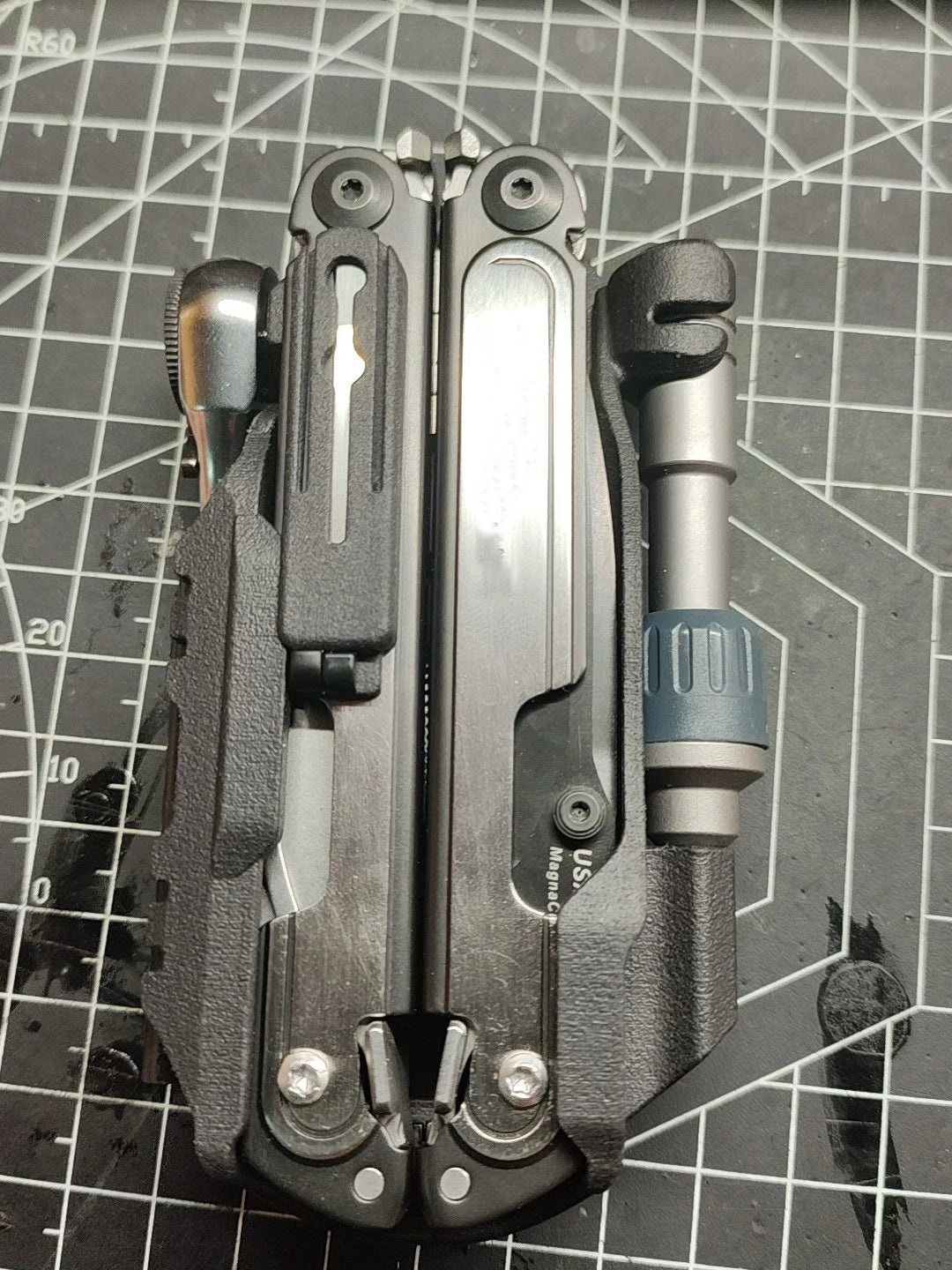 Custom Made  Nylon Holster, Durable Multi-TOOL Belt Sheath with Bit Storage Slot for Leatherman ARC (PLIERS NOT INCLUDED)
