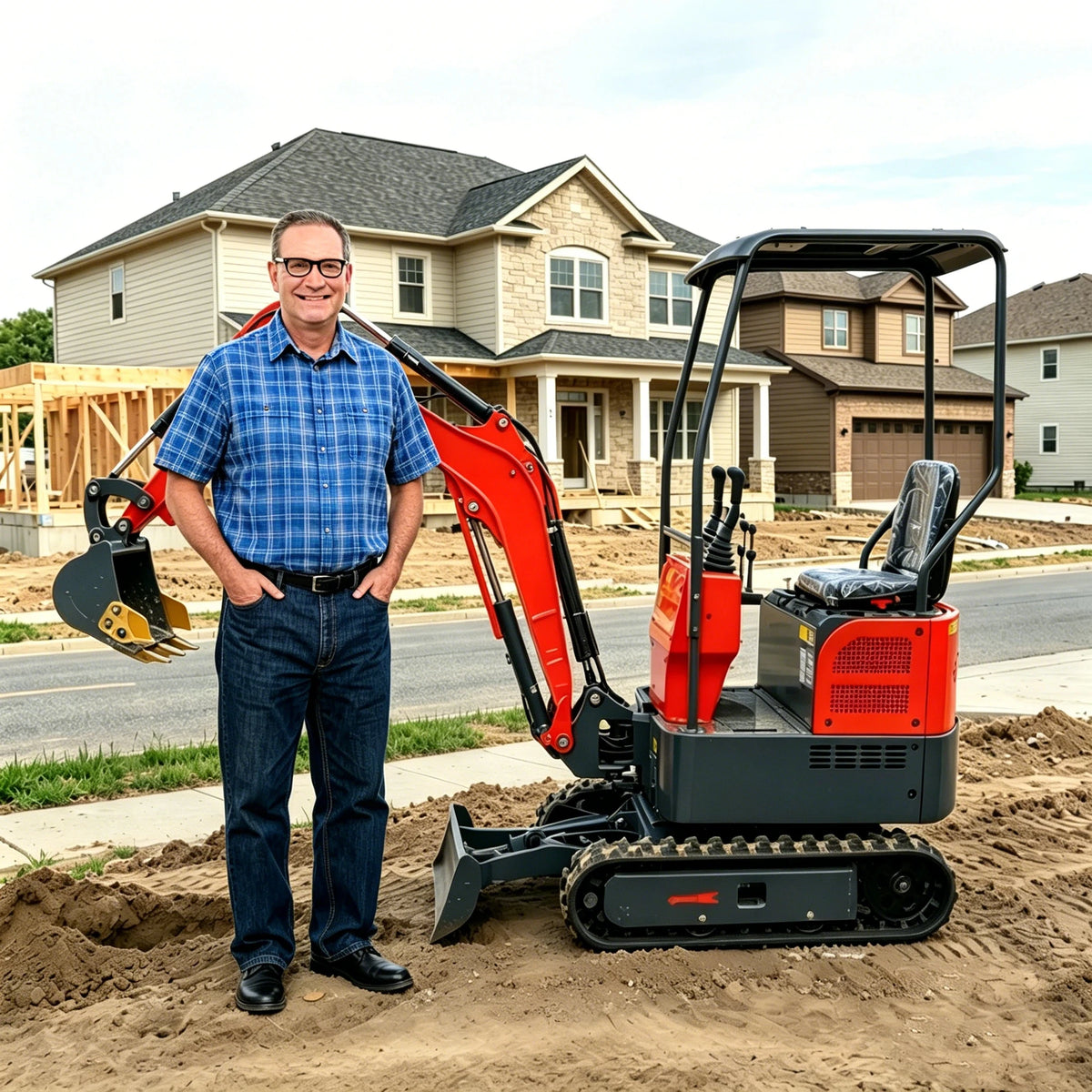Strong Load Bearing Capacity Hydraulic Crawler Mini Excavator Durable And Reliable Mini Excavator With Customized Cab
