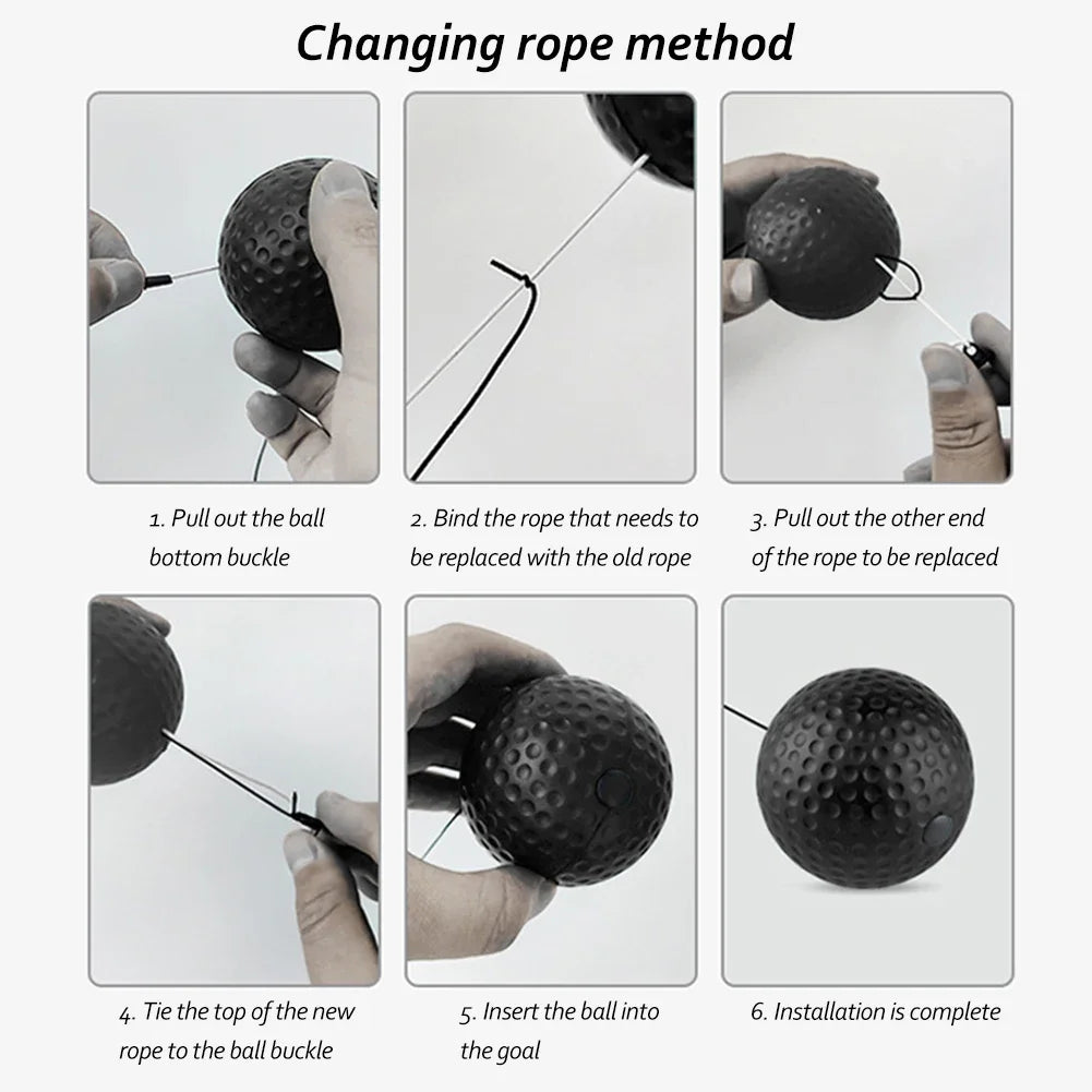 New Set Boxing Speed Ball Head-mounted PU Punch Ball MMA Sanda Training Hand Eye Reaction Home Sandbag Fitness Boxing Equipment
