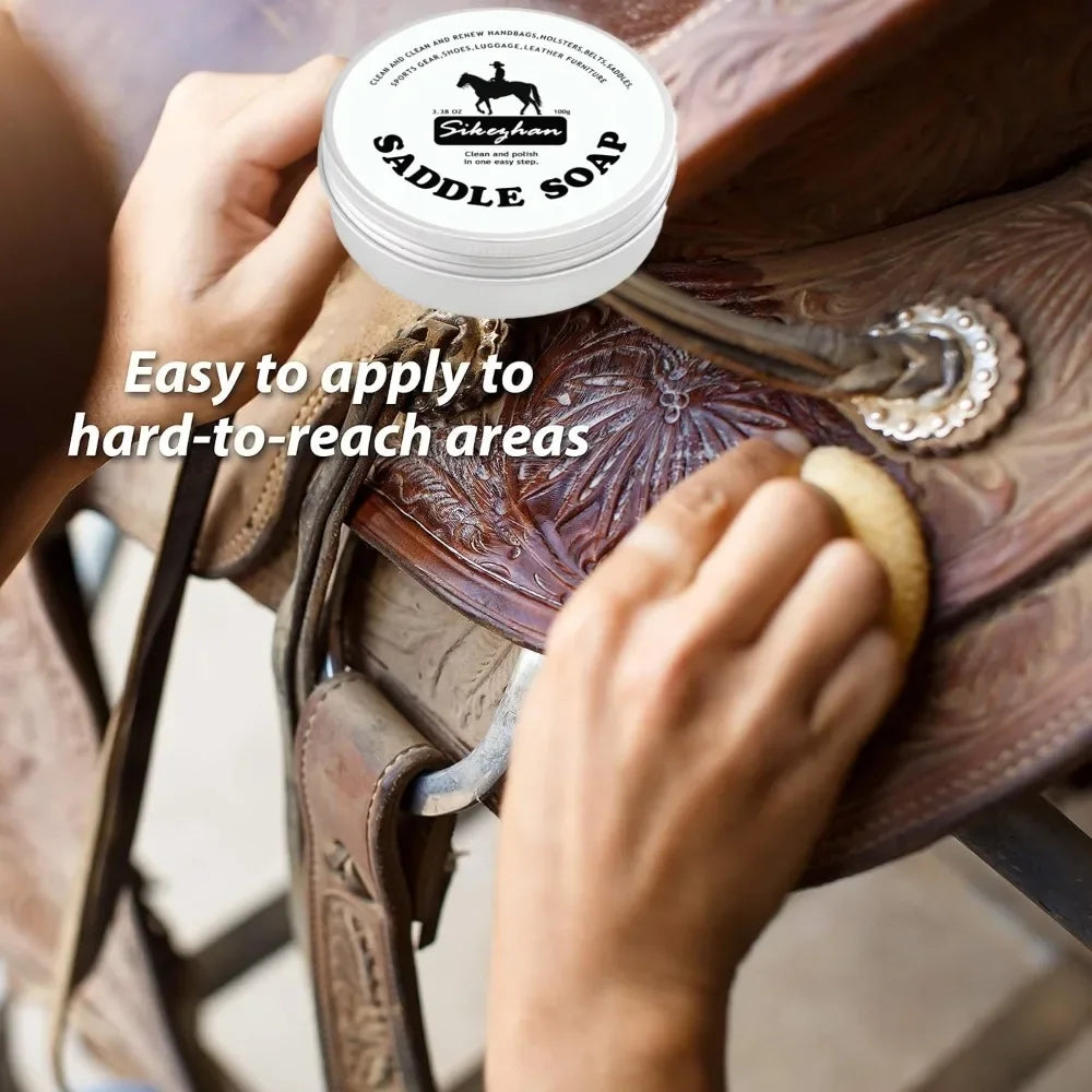 Mink Oil Leather Cream for Professional Saddle Care Deep Conditioning and Anti-Cracking Treatment for Equestrian Tack SIKEZHAN