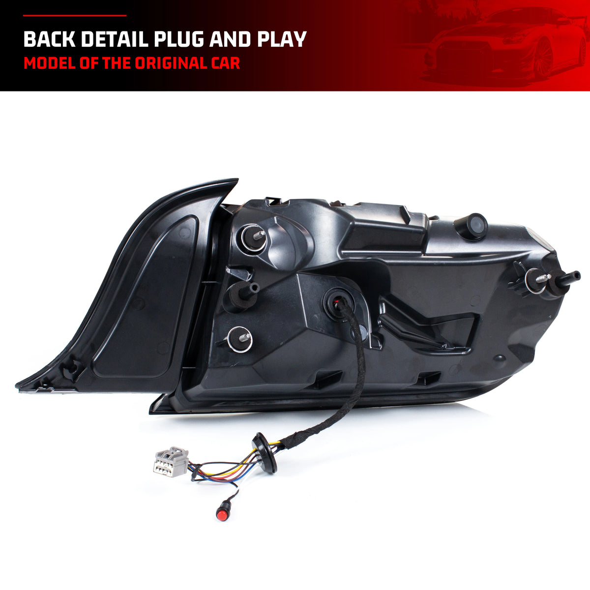 LED RGB Tail Lights for Ford Mustang S550 2015-2023 V6 V8 Color Change Sequential Turn Signal Rear Lamps Assembly