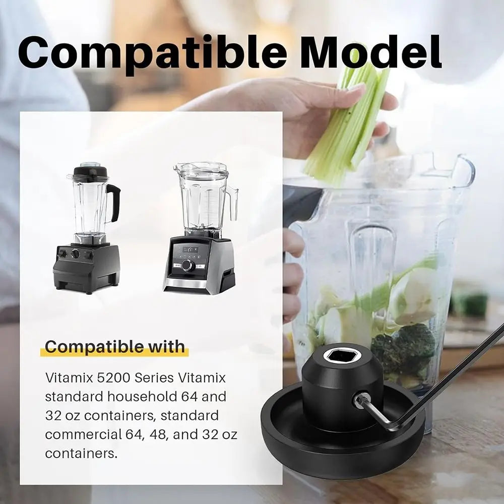 1Set Mushroom Head Connector Blender Drive Socket Black Universal Blender Spare Parts with Wrench Screw for Vitamix Blender