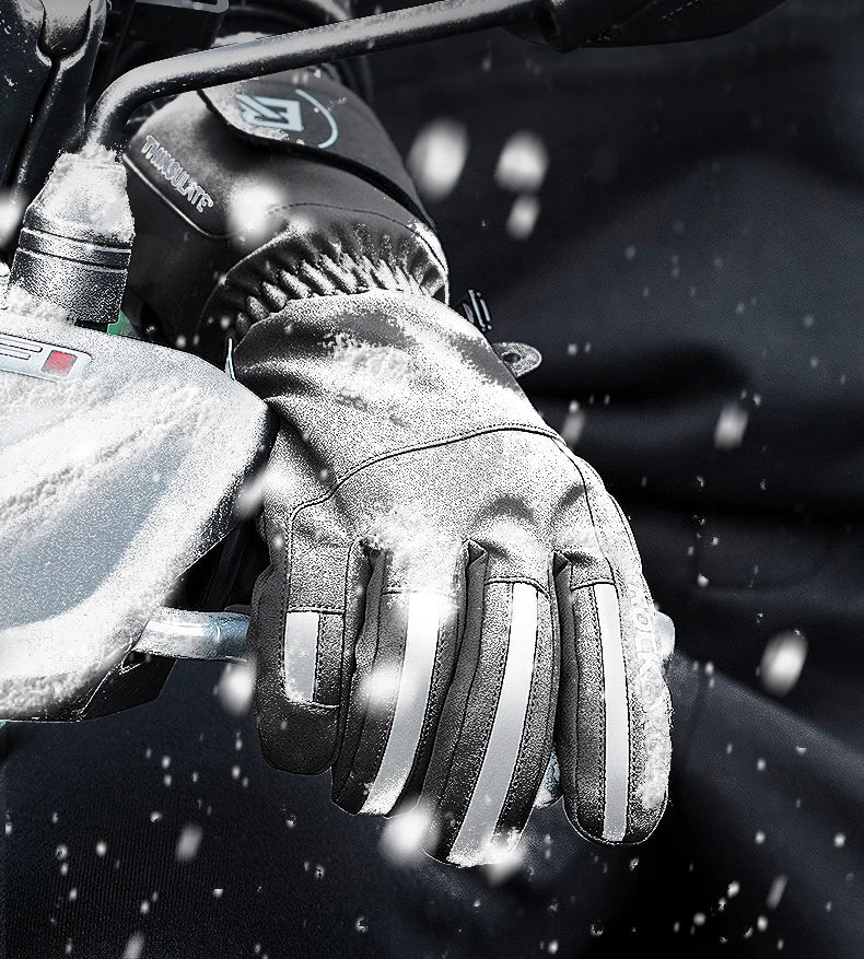ROCKBROS Winter Ski Gloves Snowboard Gloves Snowmobile Motorcycle Riding Winter Gloves Windproof Waterproof Unisex Snow Gloves