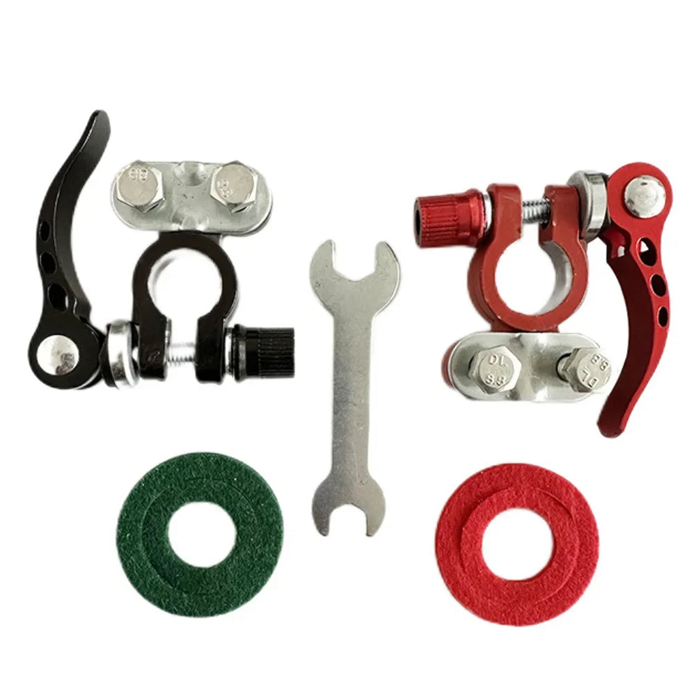 1Pair Battery Terminal Connectors Quick Release Disconnect Auto Cables Connectors Aluminum Alloy for Car Accessories